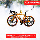 Personalized Mountain Biking Ornament, Custom Name & Year Christmas Tree Ornaments 2024, Xmas Cyclist Gifts, Mountain Bike Biking Rider Xmas Holiday Keepsake, Bicycle Racing Sport Presents (Style 1)